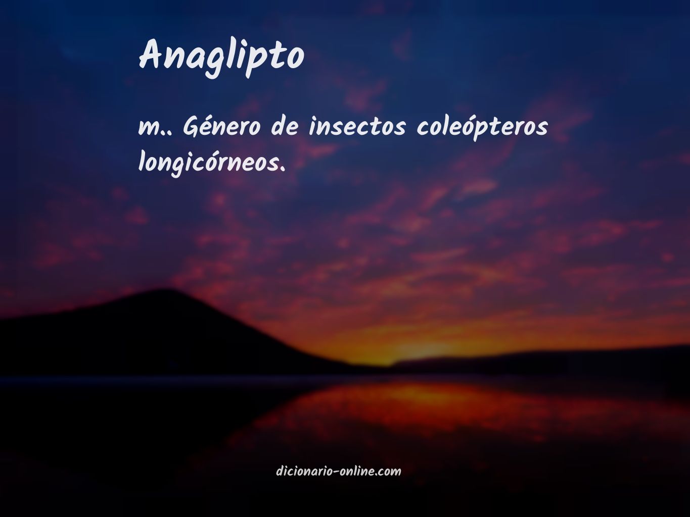 Significado de anaglipto