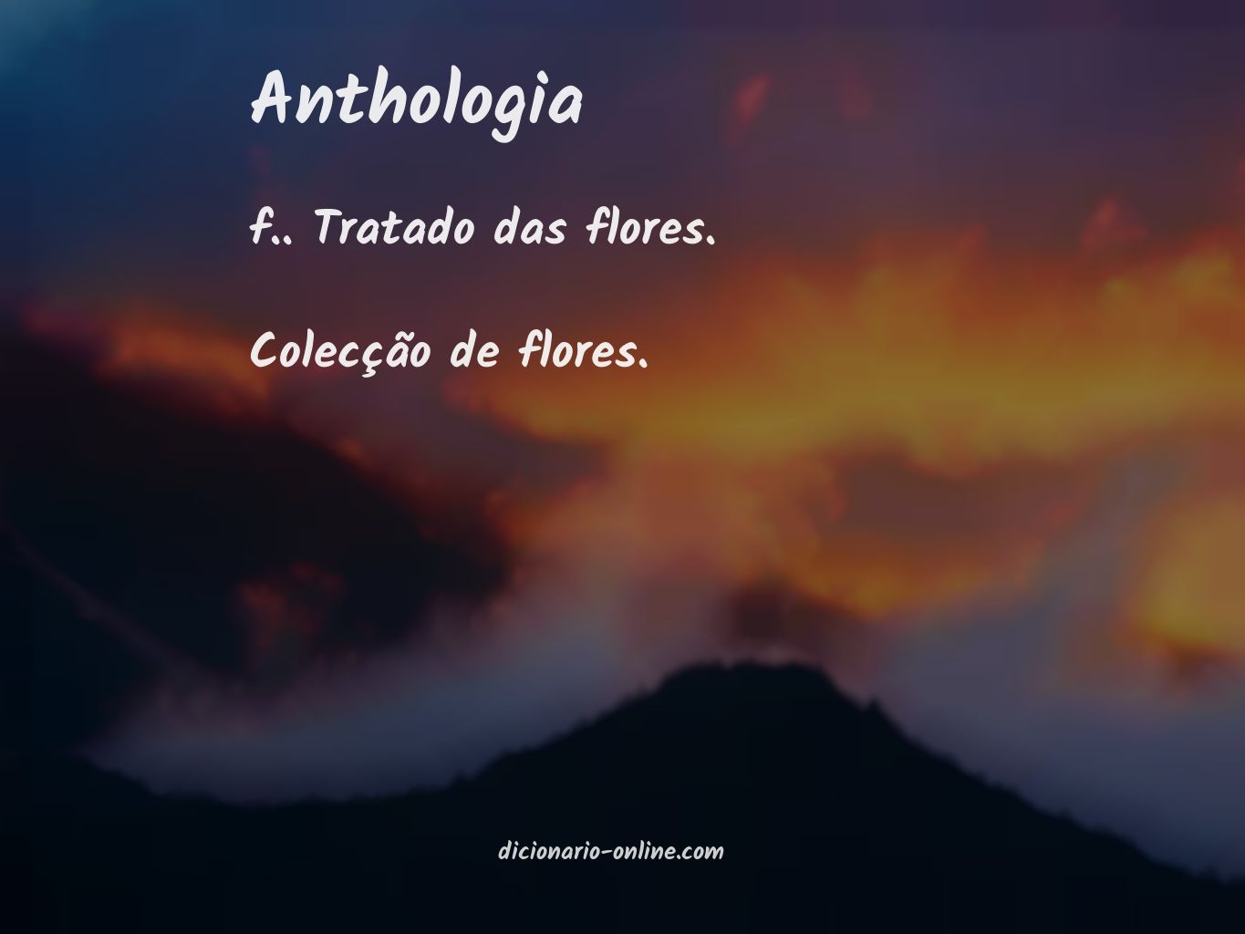 Significado de anthologia