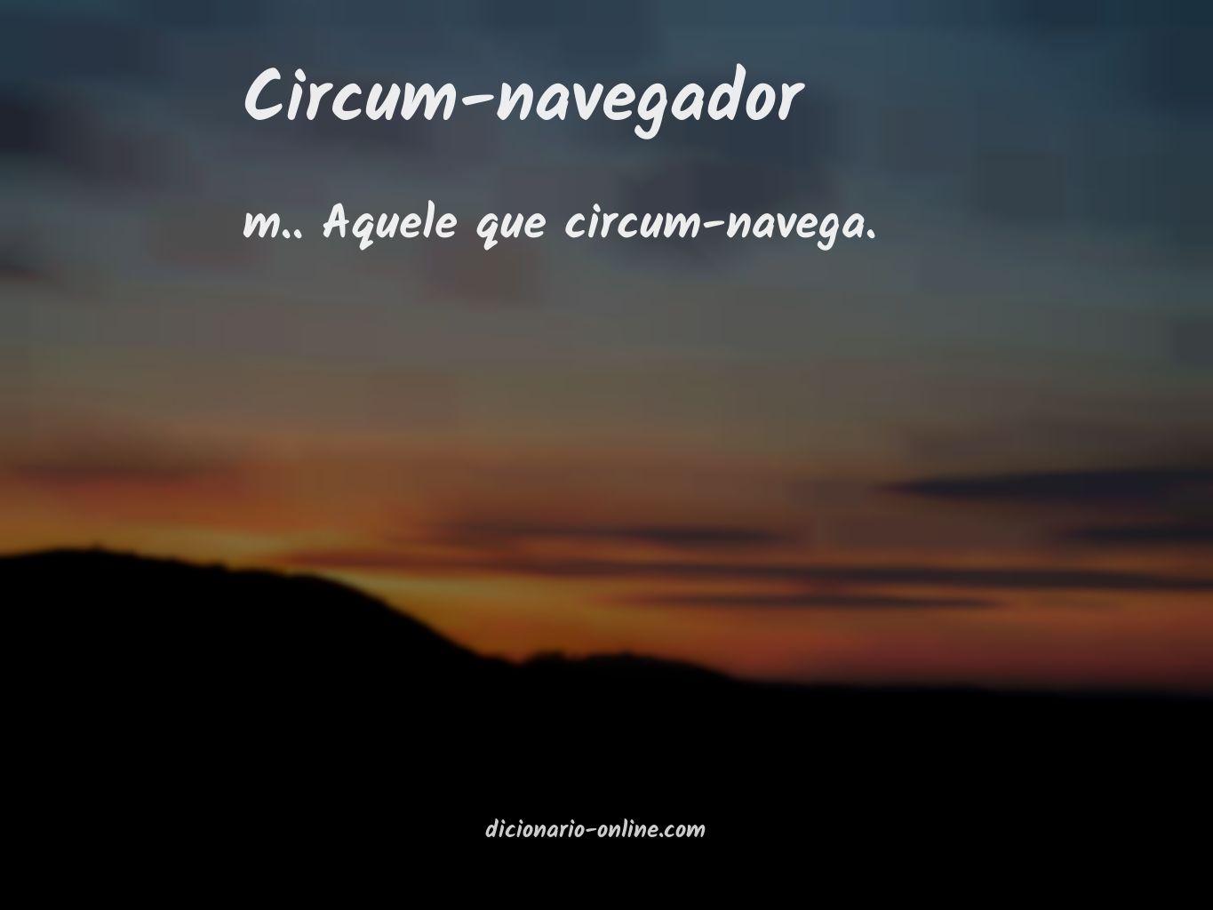 Significado de circum-navegador