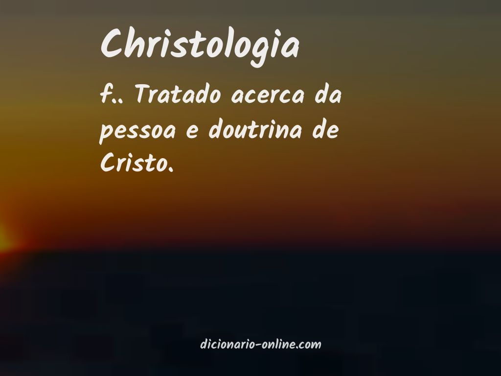 Significado de christologia