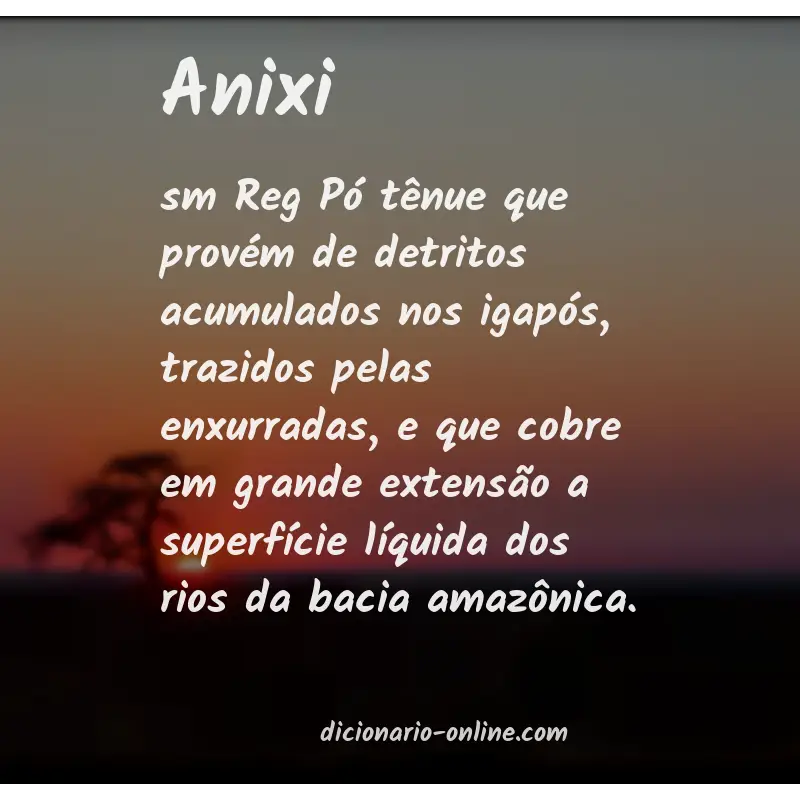 Significado de anixi