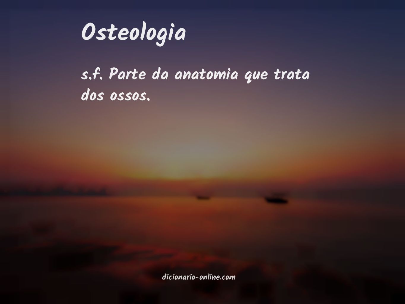 Significado de osteologia