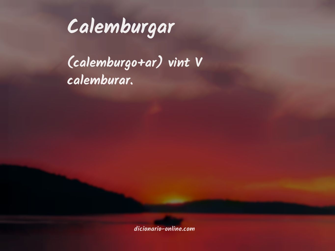 Significado de calemburgar