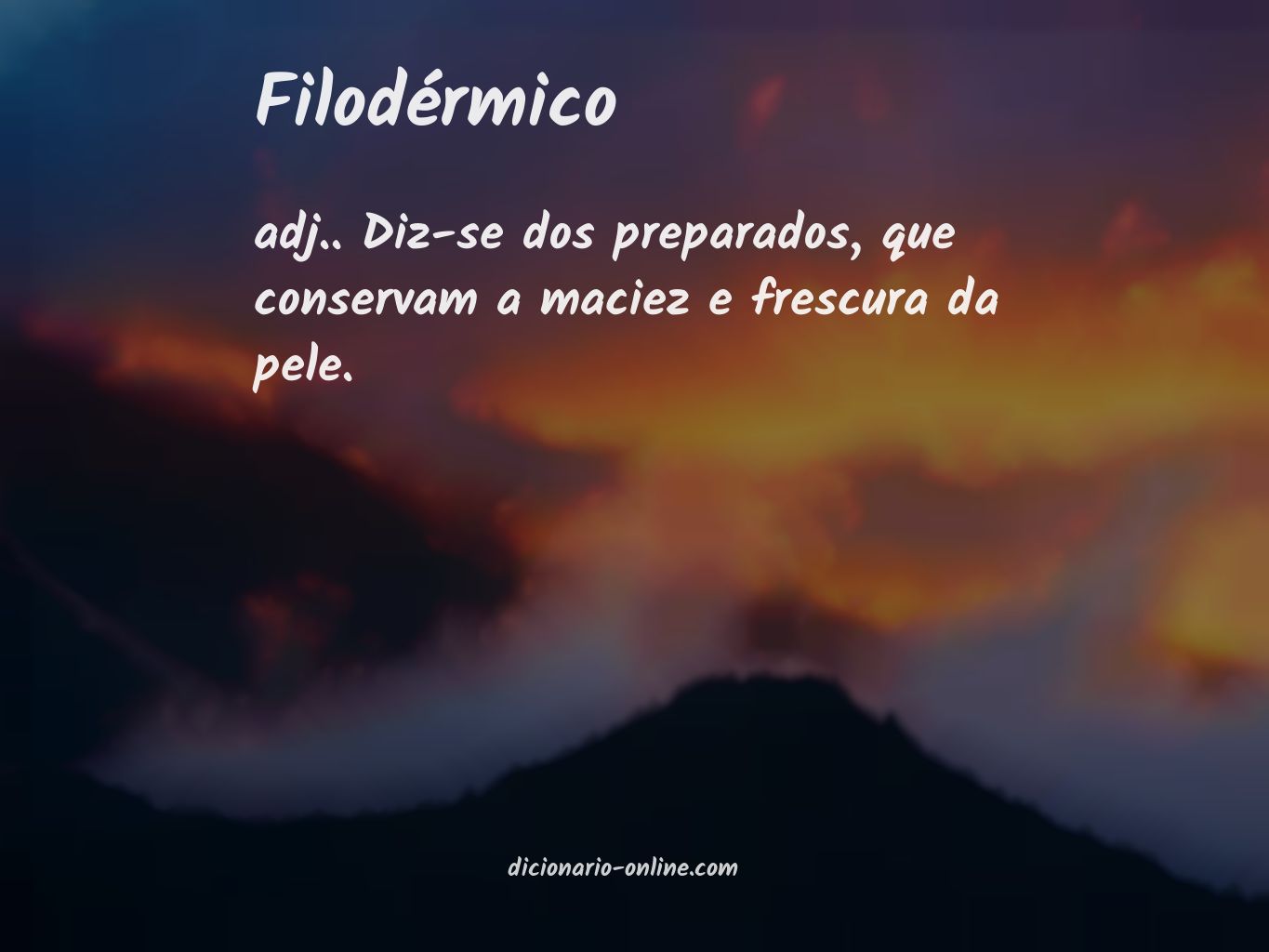 Significado de filodérmico