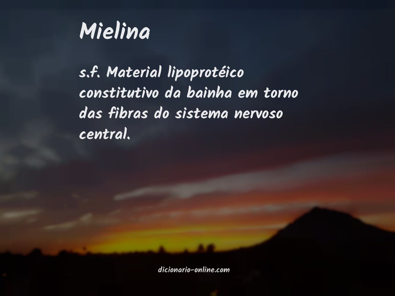 Significado de mielina