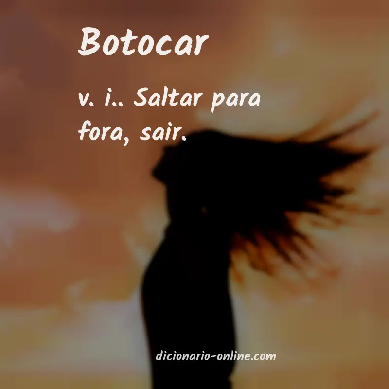 Significado de botocar