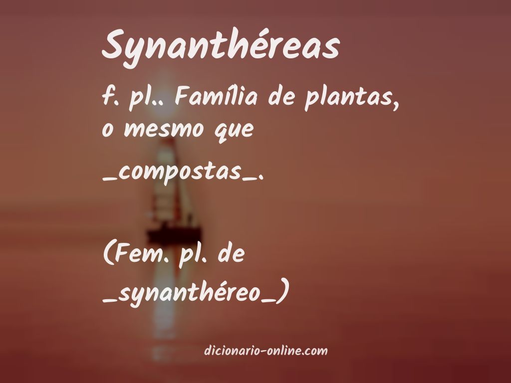 Significado de synanthéreas