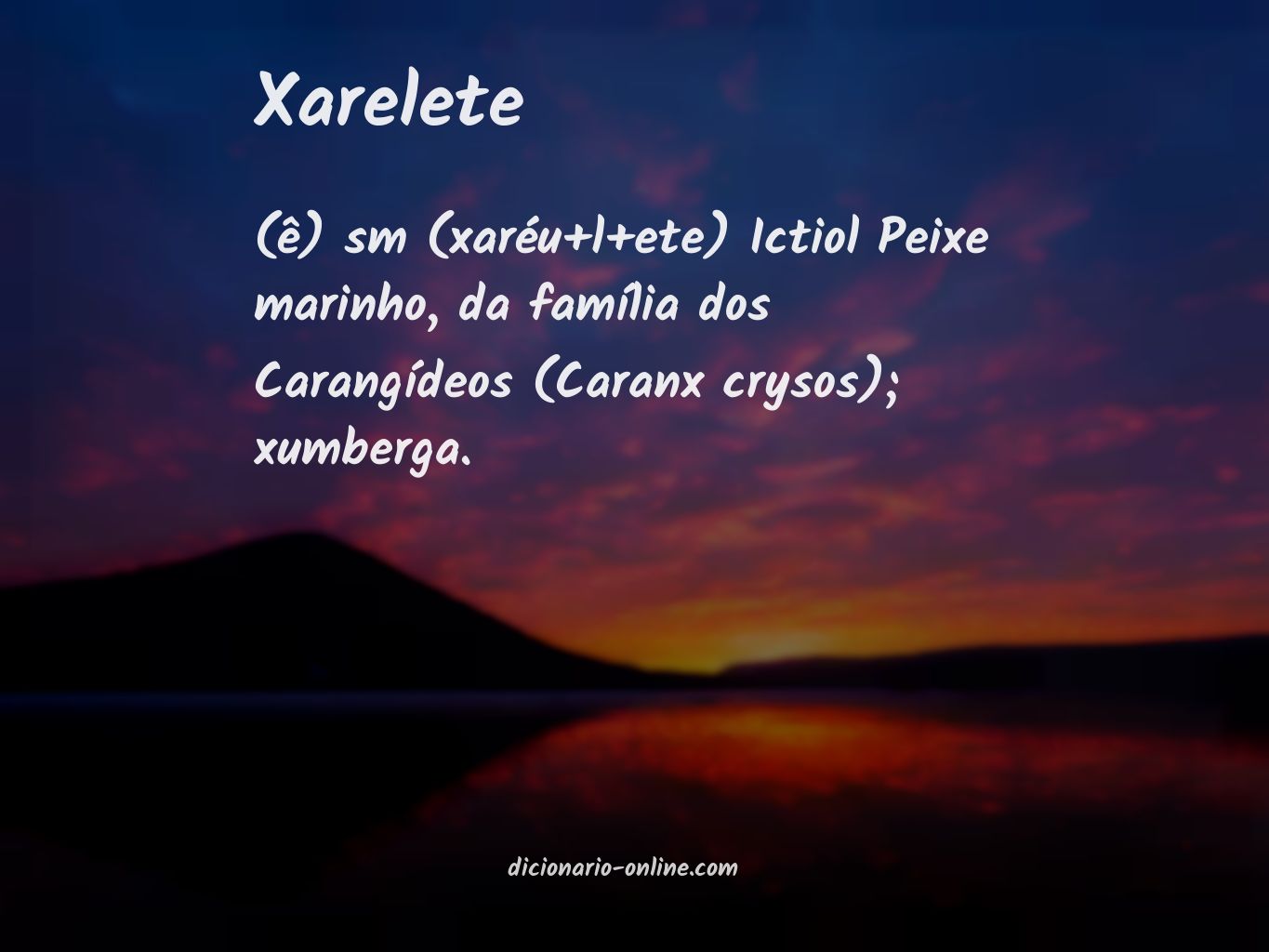 Significado de xarelete