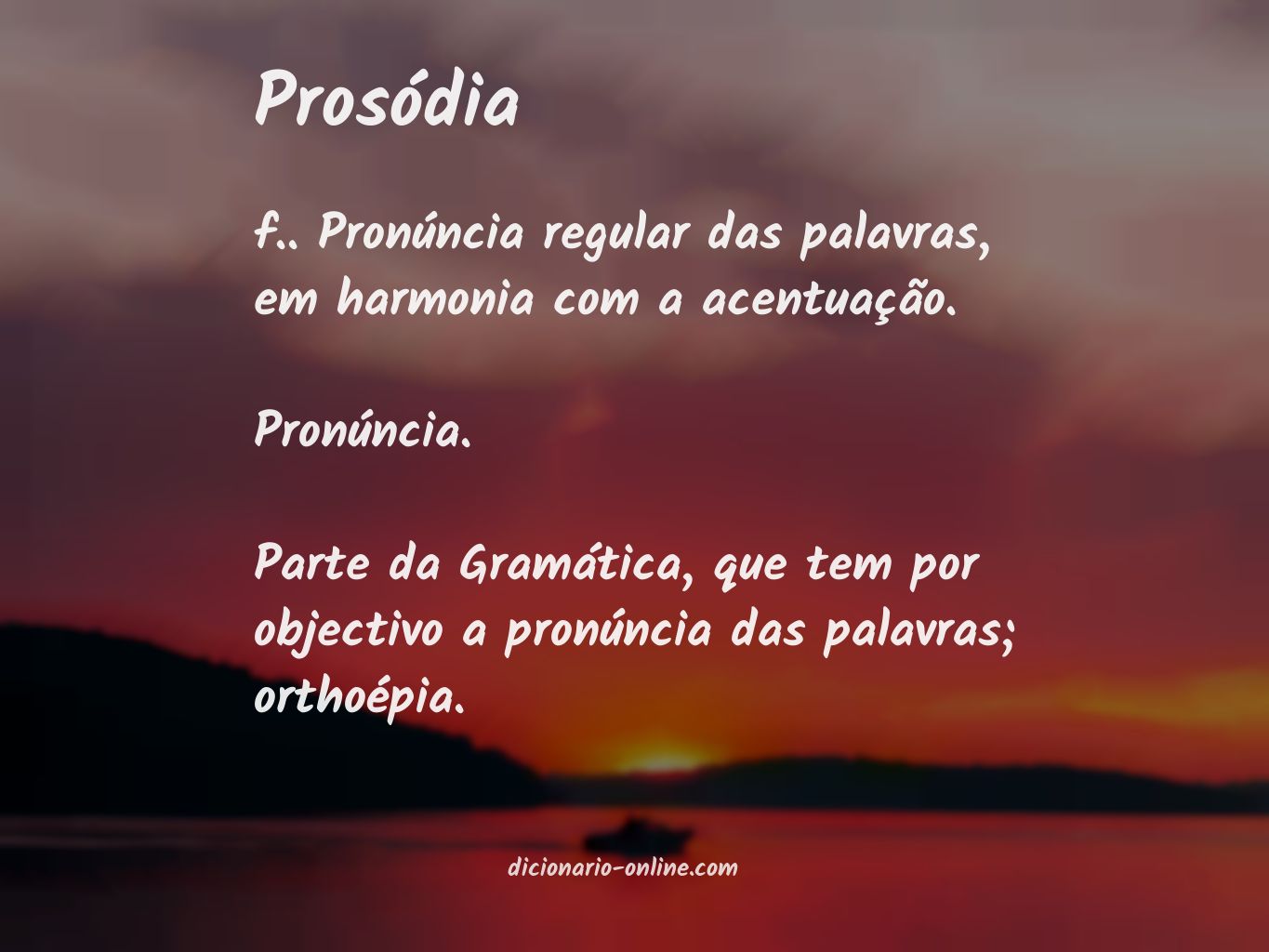 Significado de prosódia