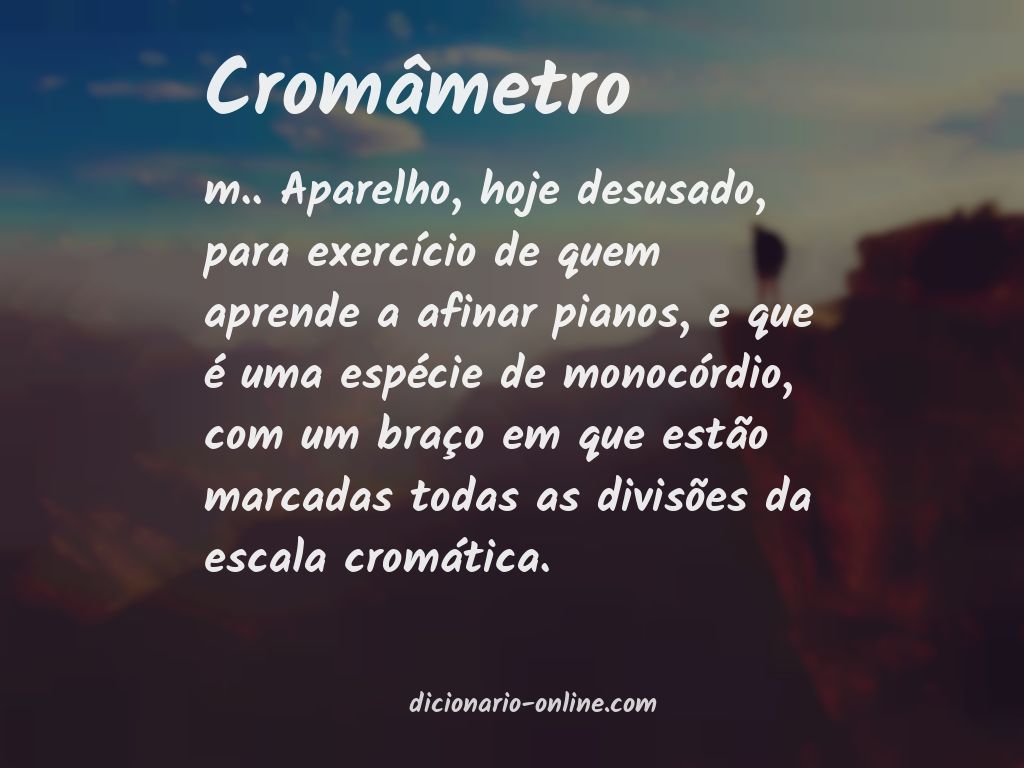 Significado de cromâmetro