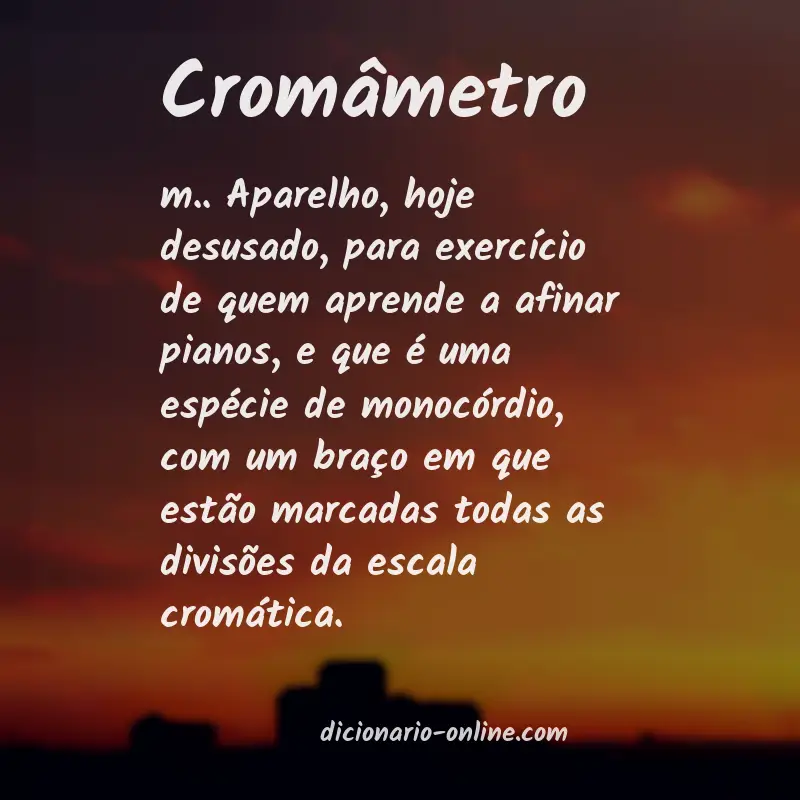 Significado de cromâmetro