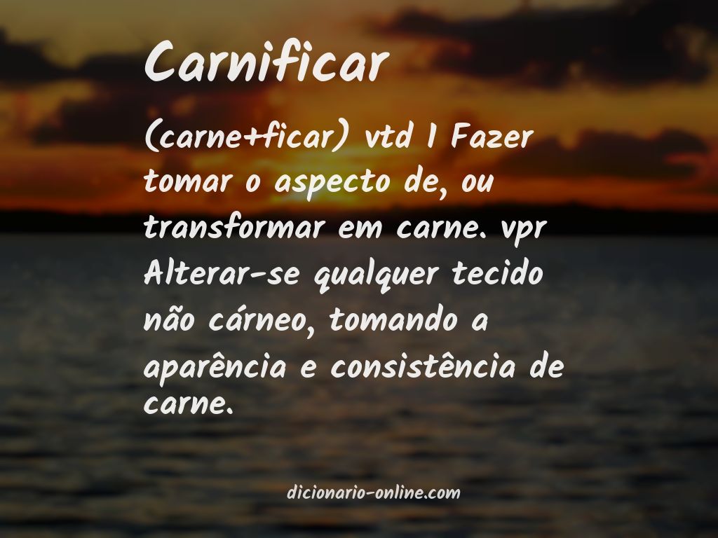 Significado de carnificar