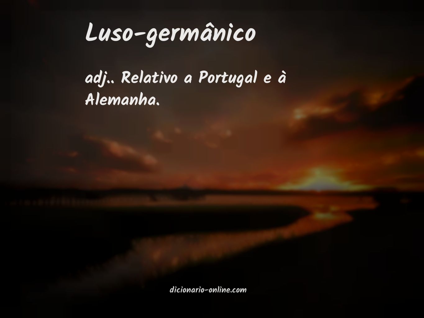 Significado de luso-germânico