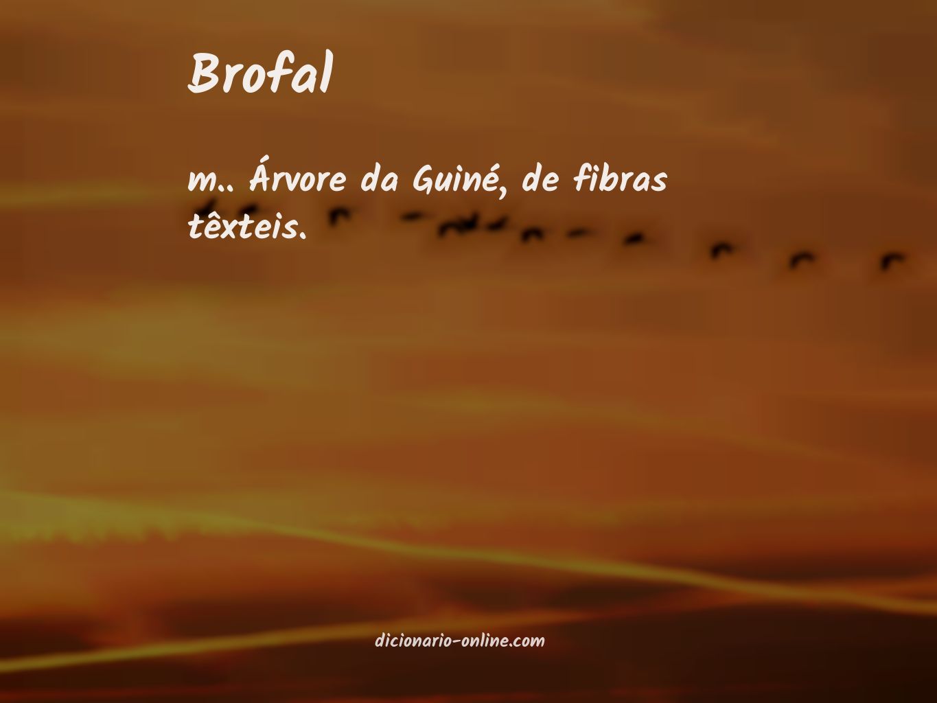 Significado de brofal