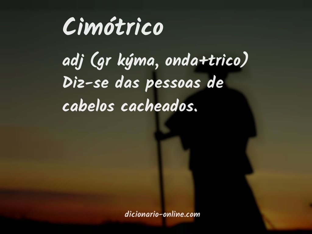 Significado de cimótrico