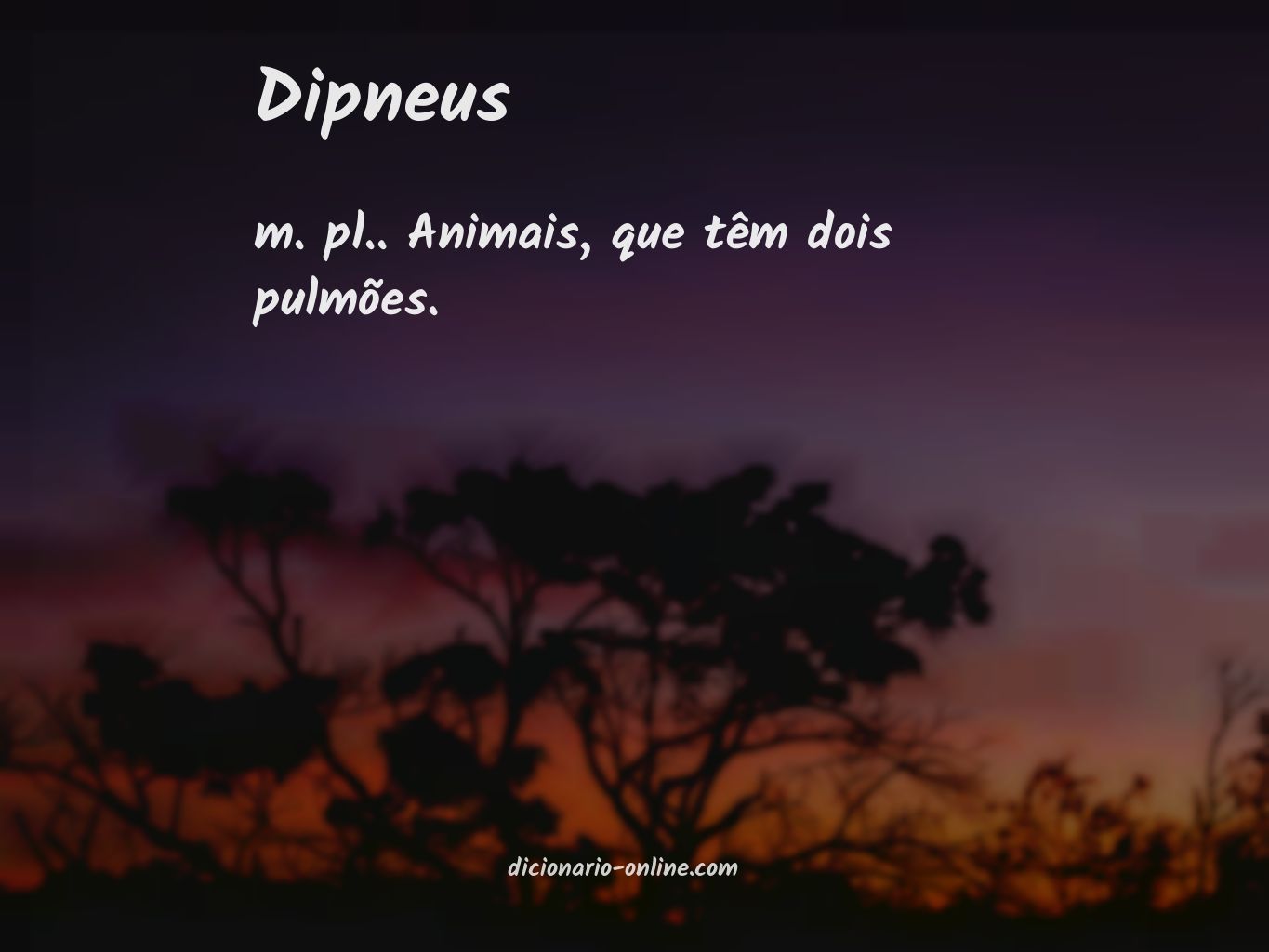 Significado de dipneus