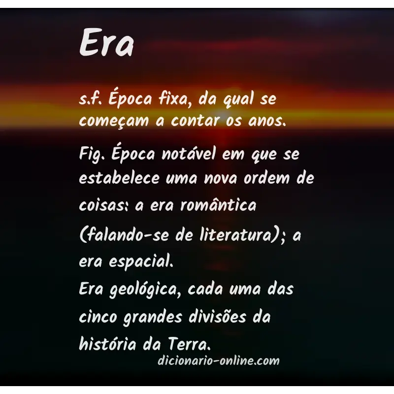 Significado de era