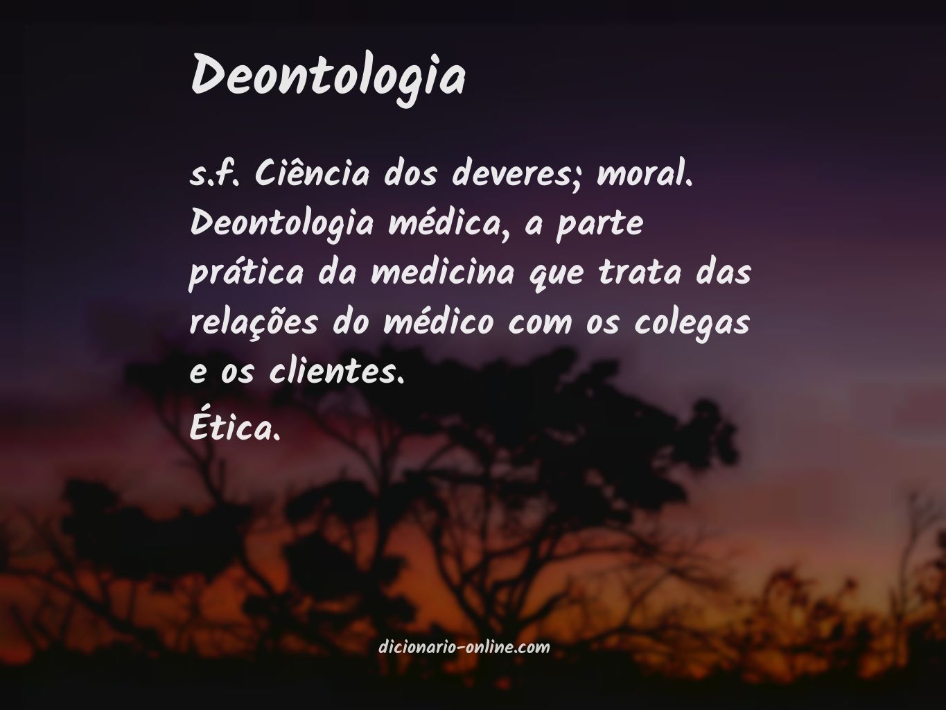 Significado de deontologia