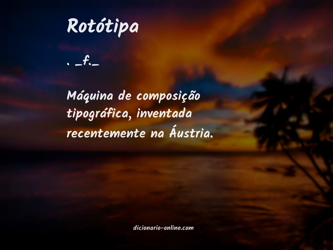 Significado de rotótipa