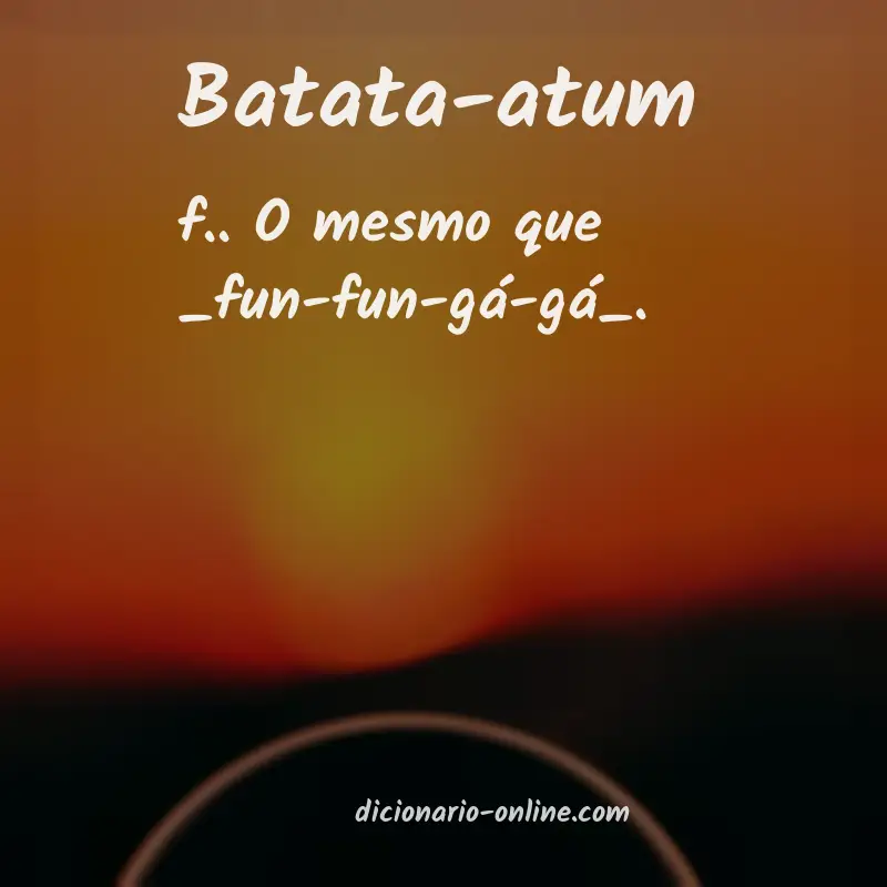 Significado de batata-atum