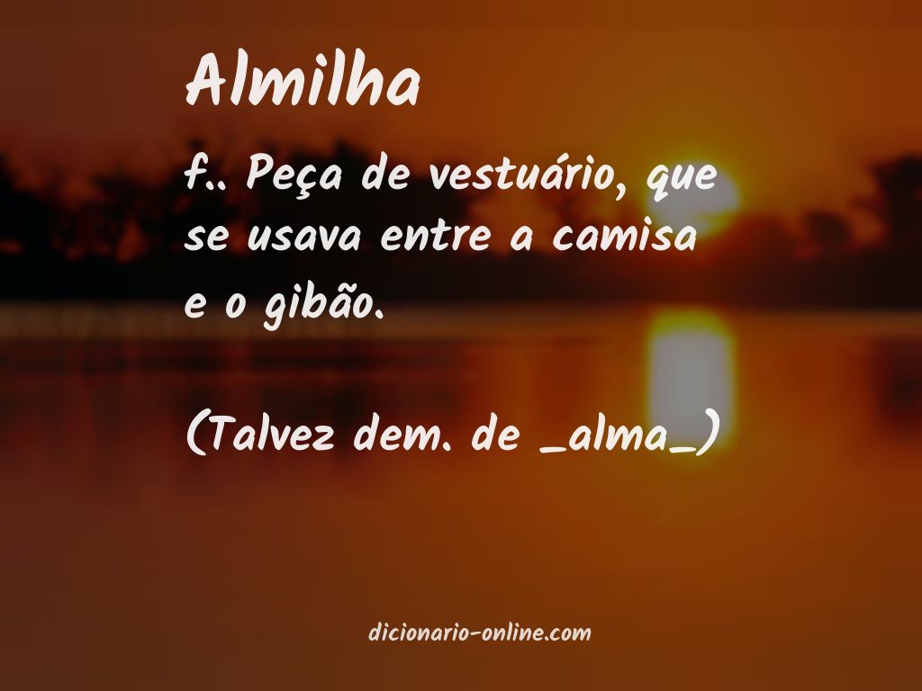 Significado de almilha