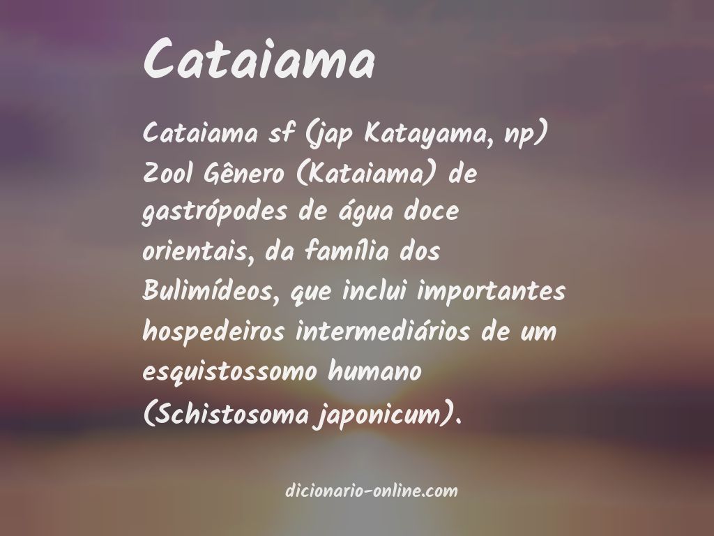 Significado de cataiama