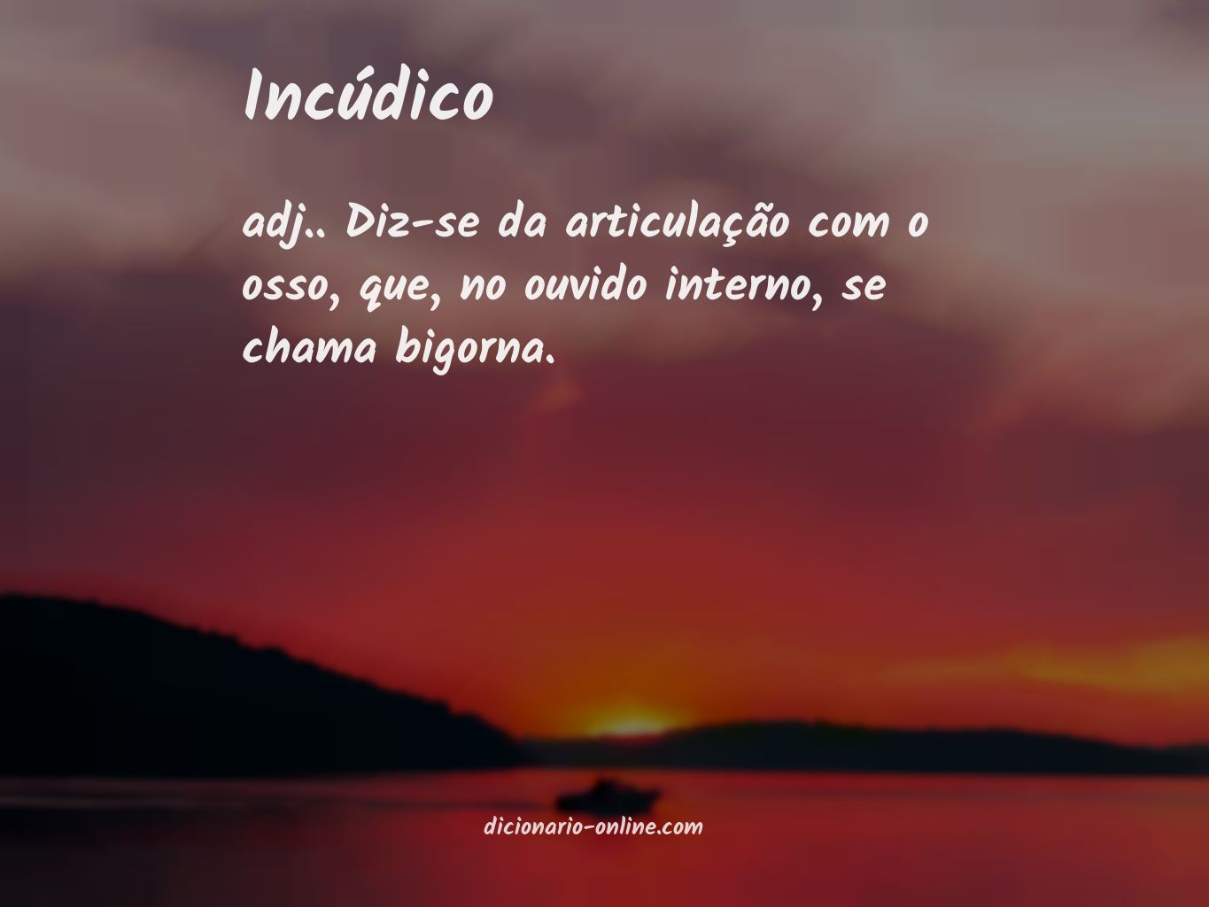 Significado de incúdico