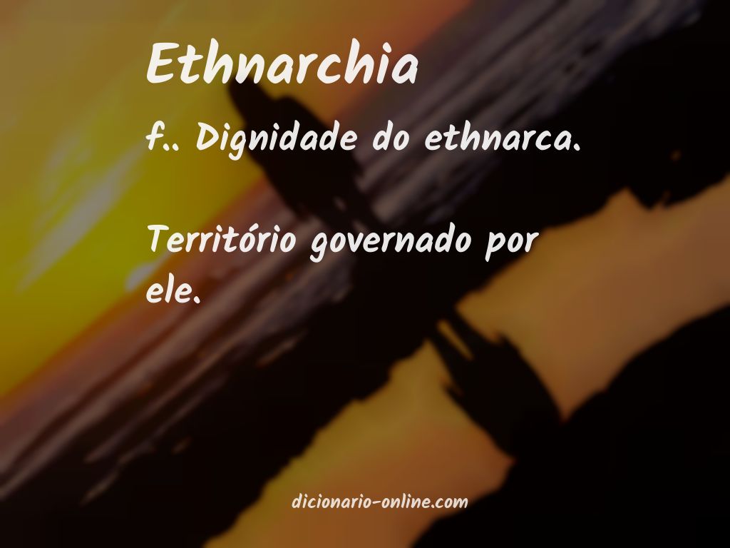 Significado de ethnarchia