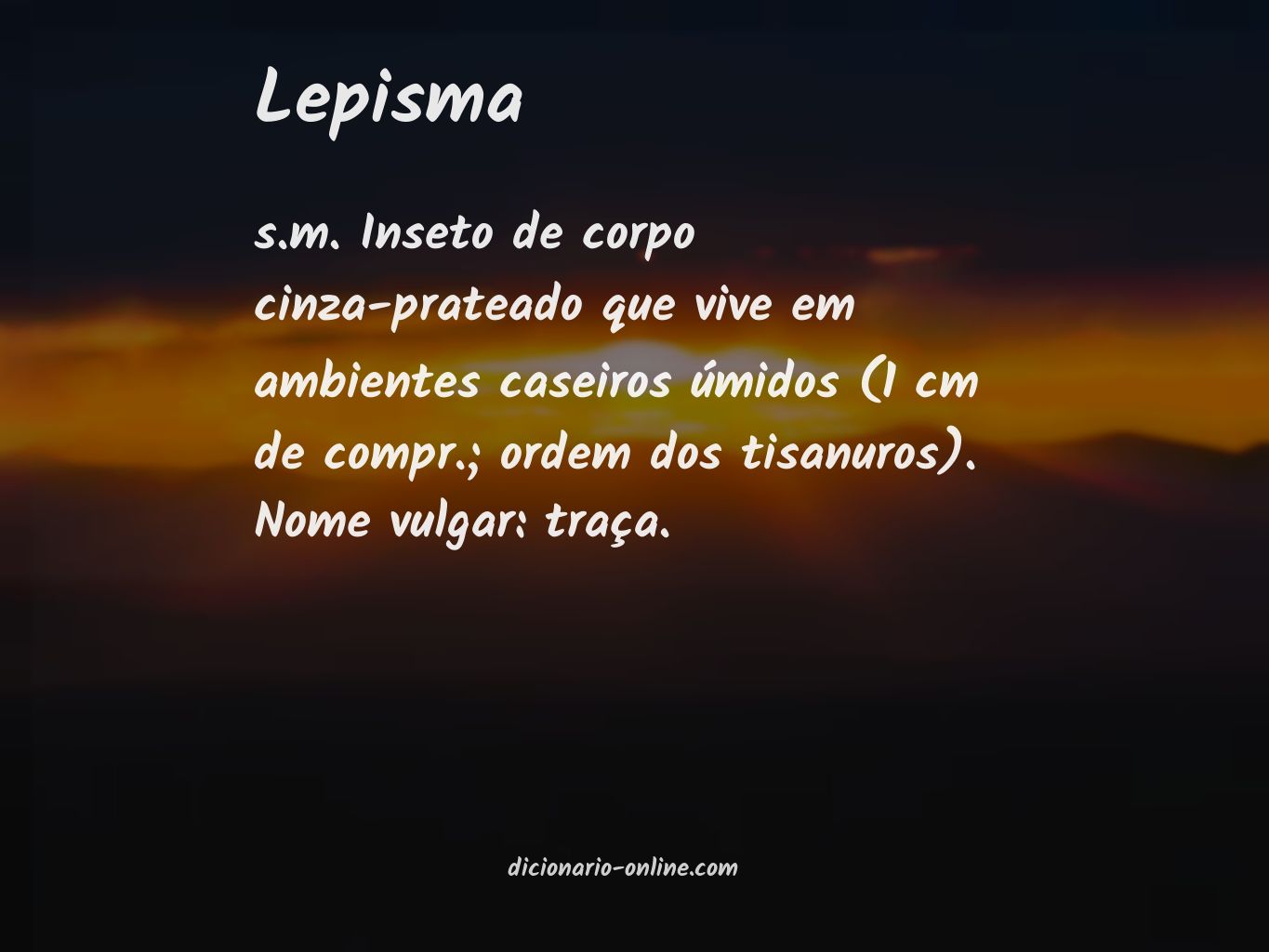 Significado de lepisma