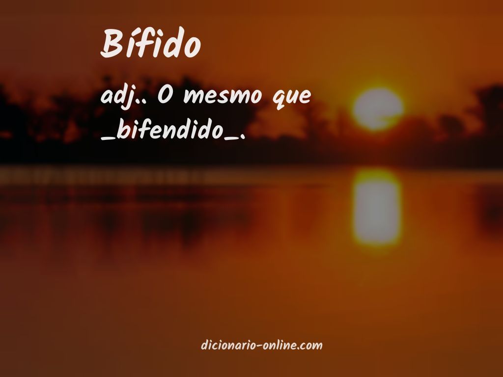 Significado de bífido