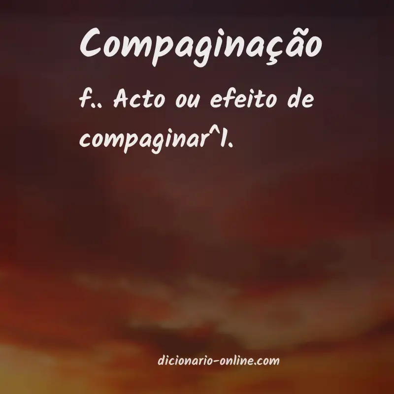 Significado de compaginação