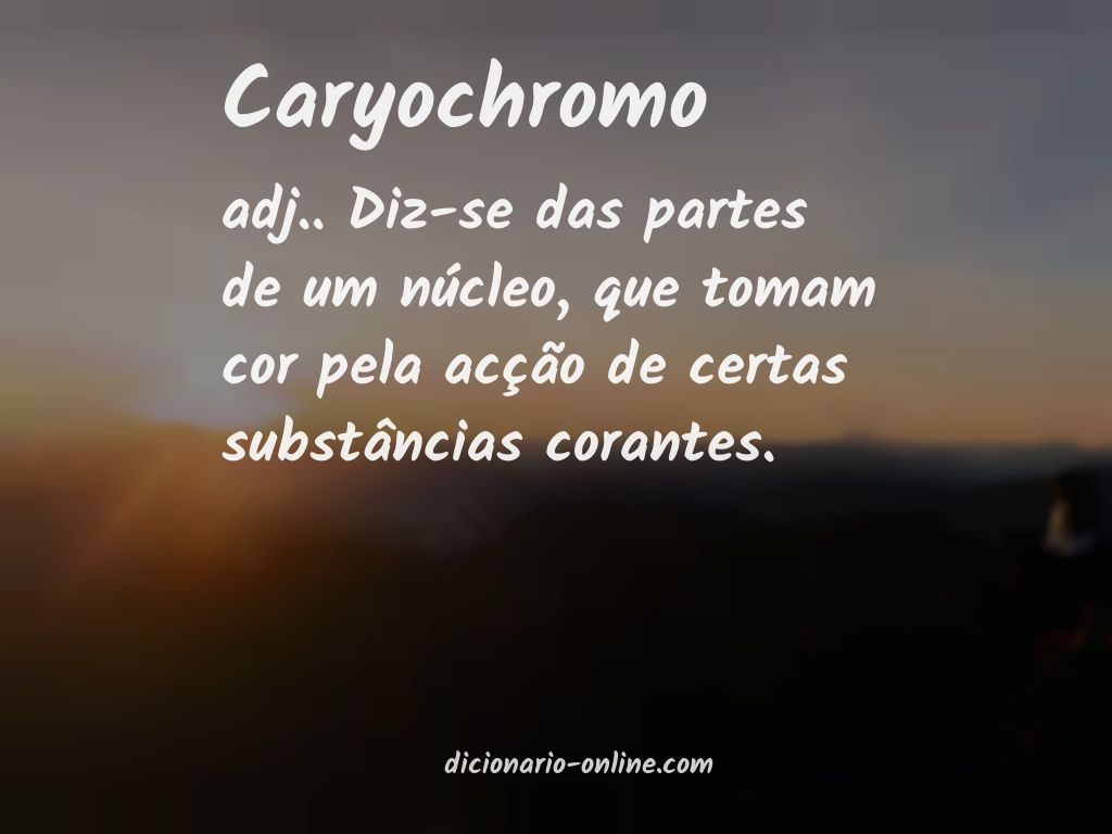 Significado de caryochromo