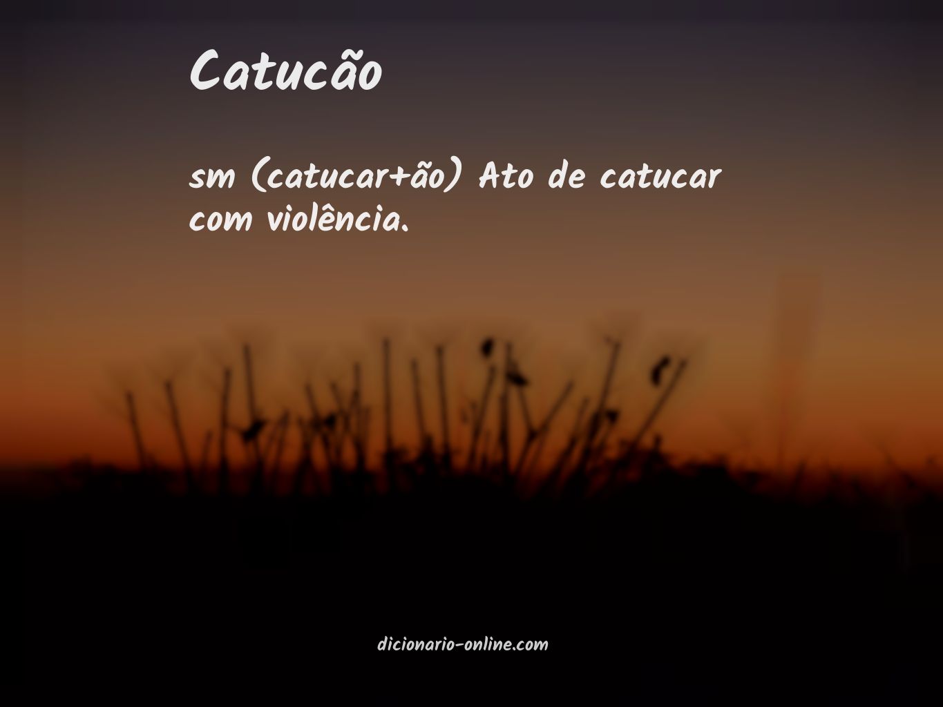 Significado de catucão