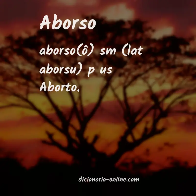 Significado de aborso