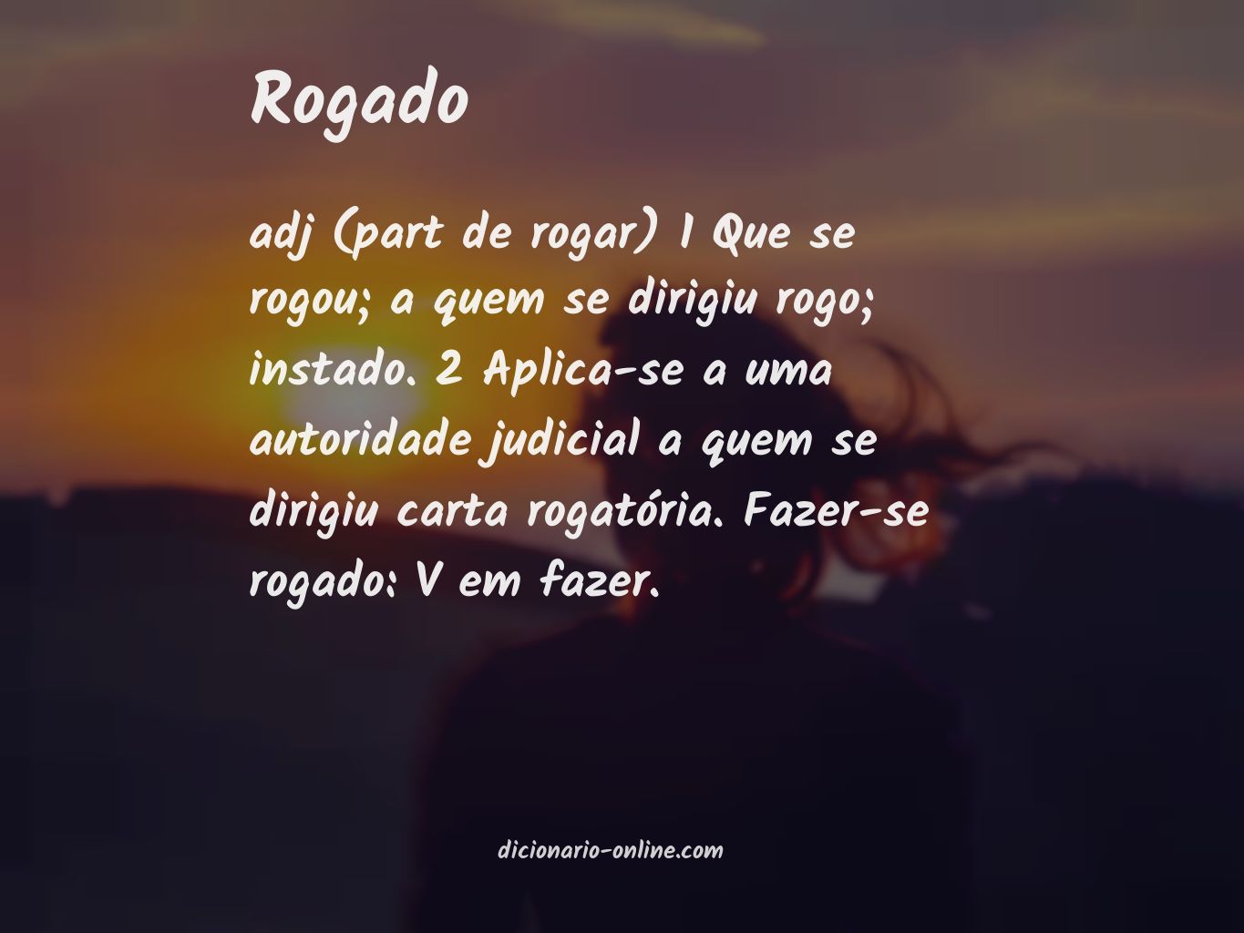 Significado de rogado