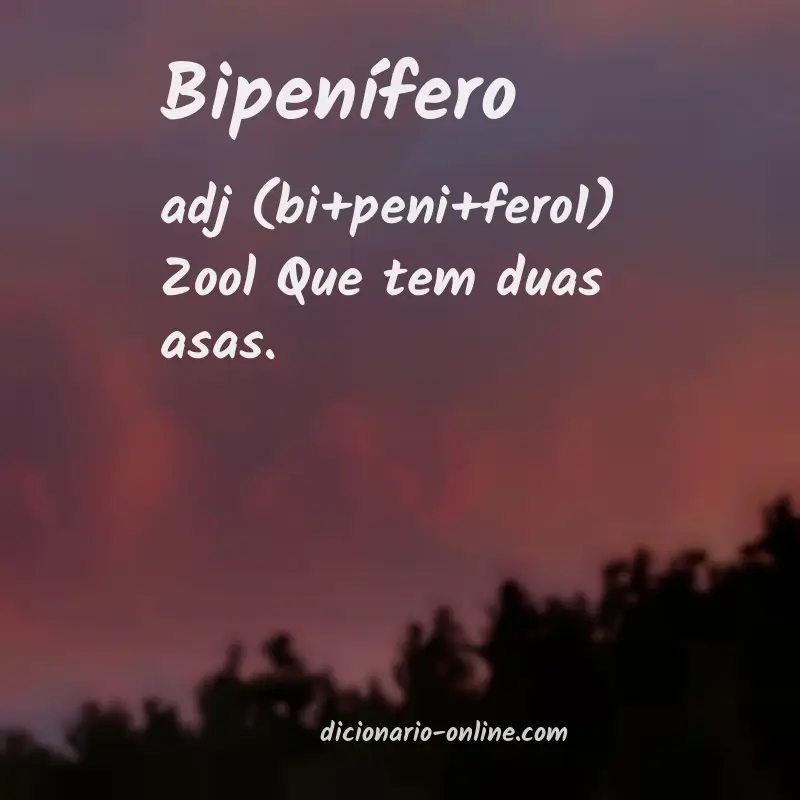 Significado de bipenífero