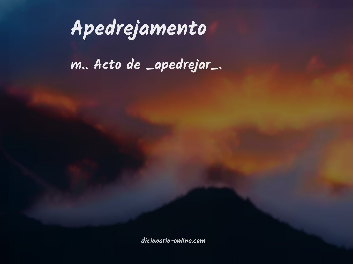 Significado de apedrejamento