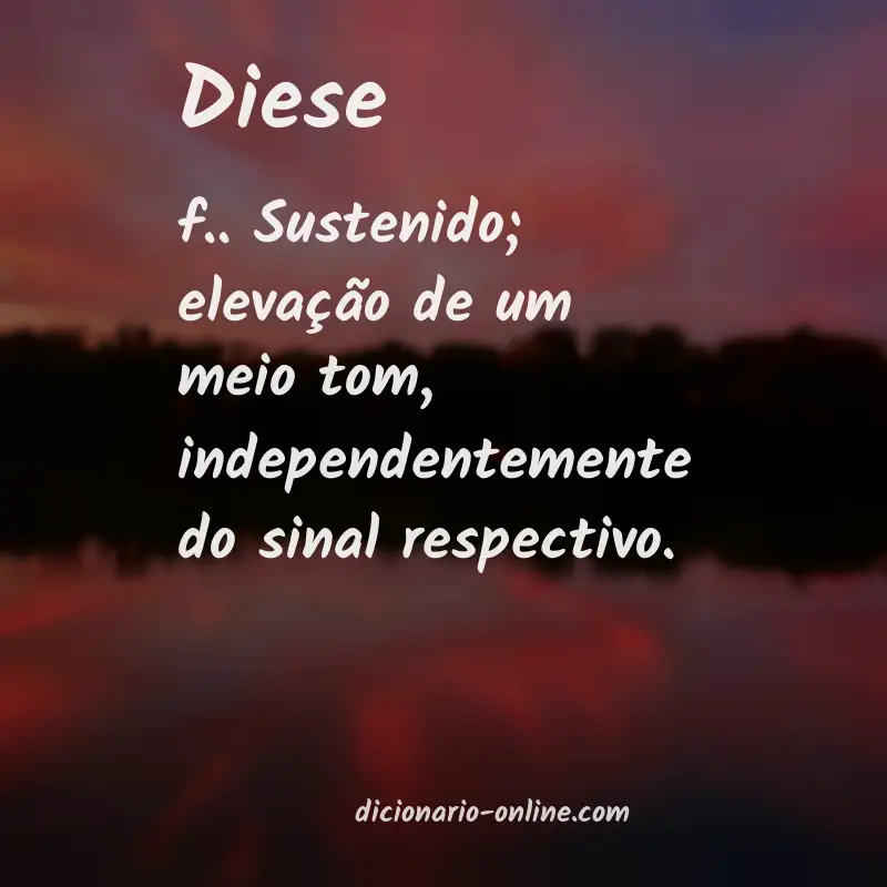 Significado de diese