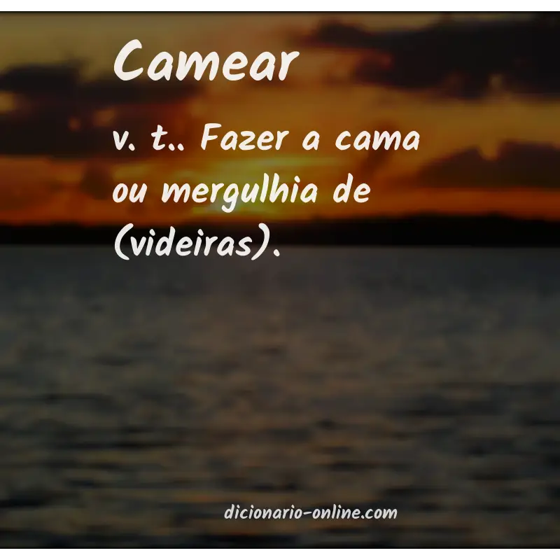 Significado de camear