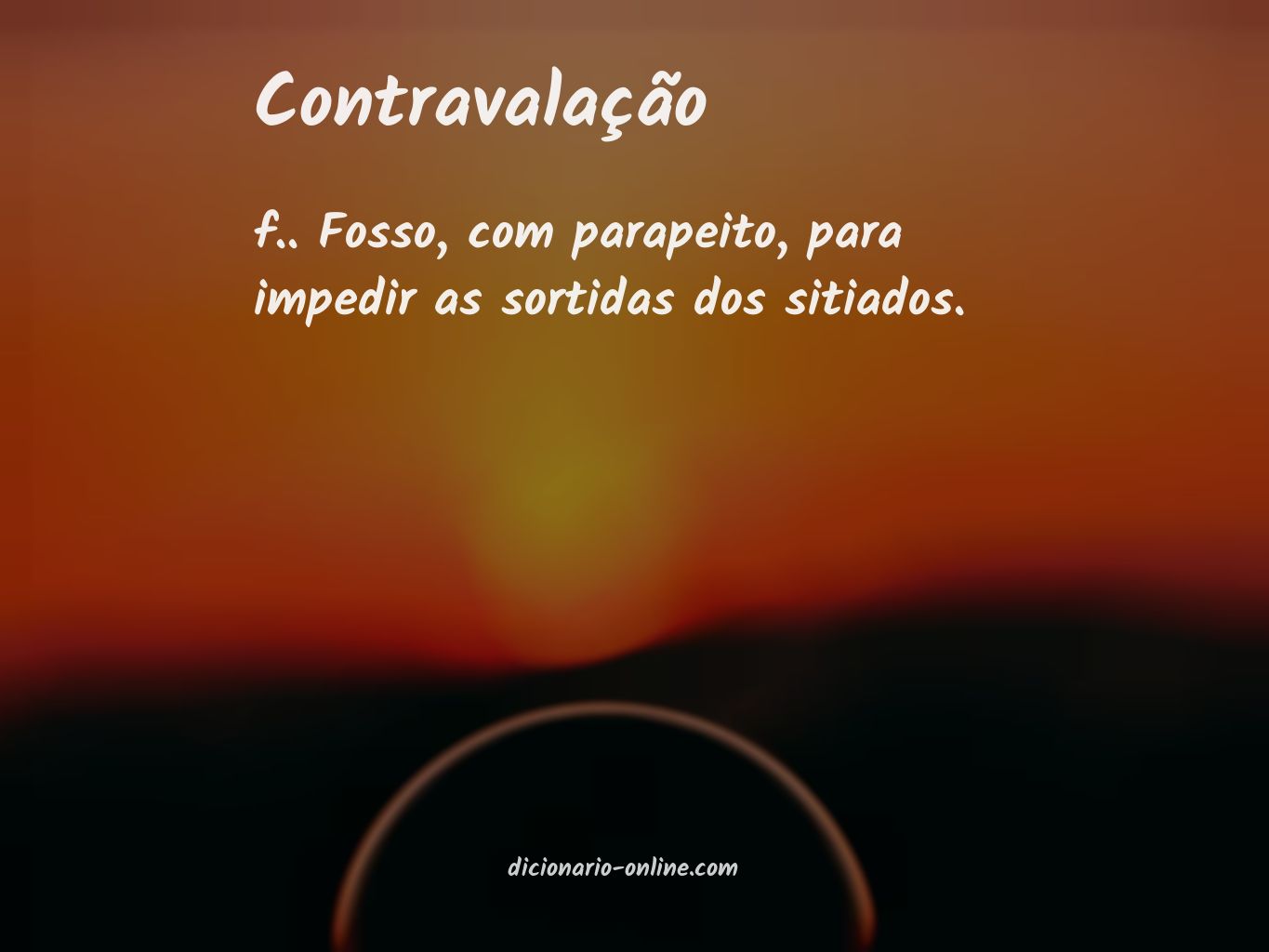 Significado de contravalação