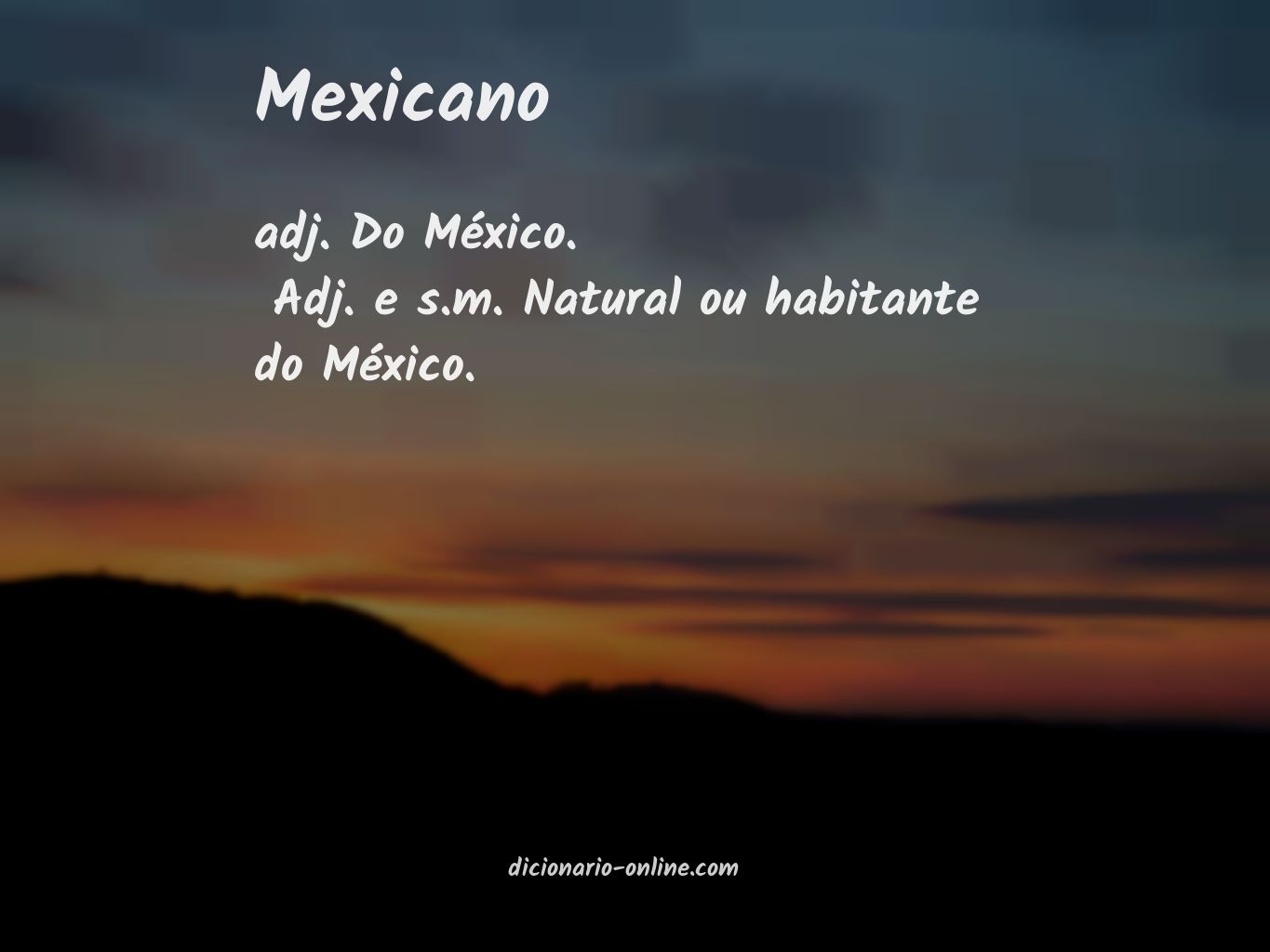 Significado de mexicano