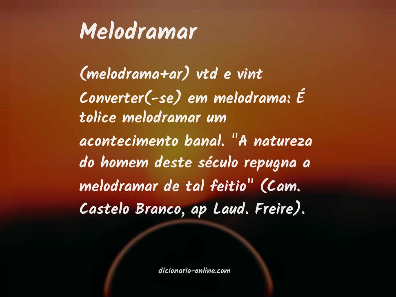 Significado de melodramar