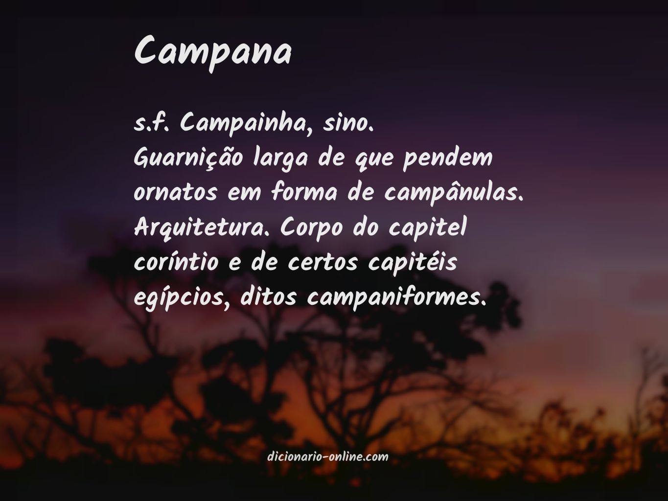 Significado de campana