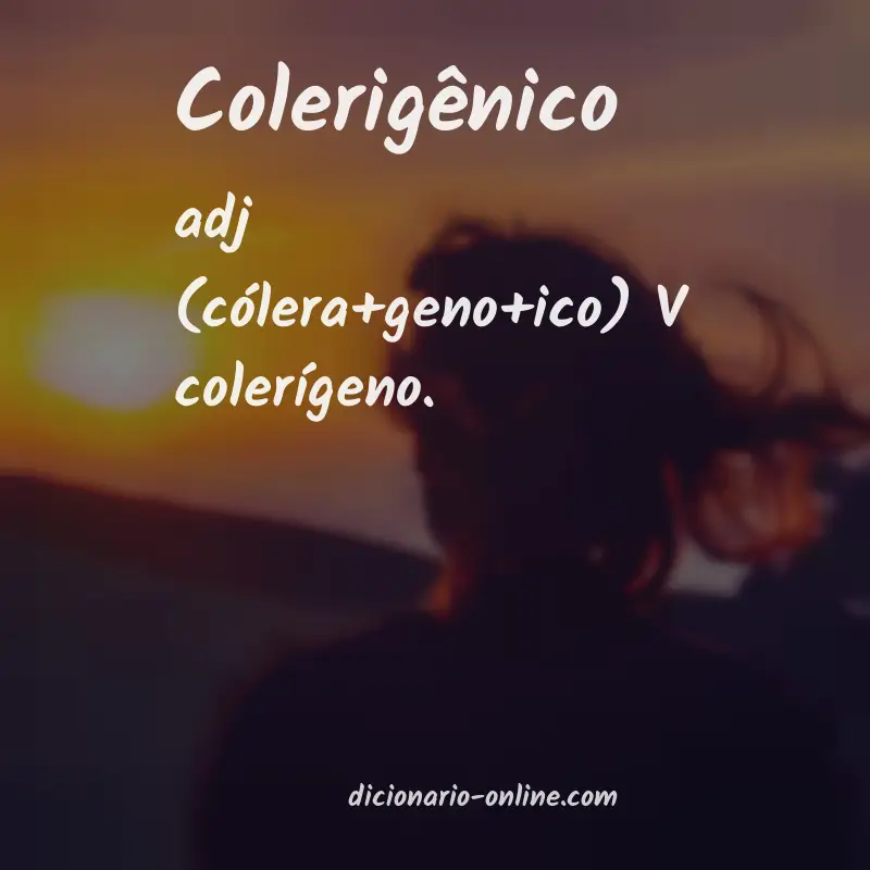 Significado de colerigênico