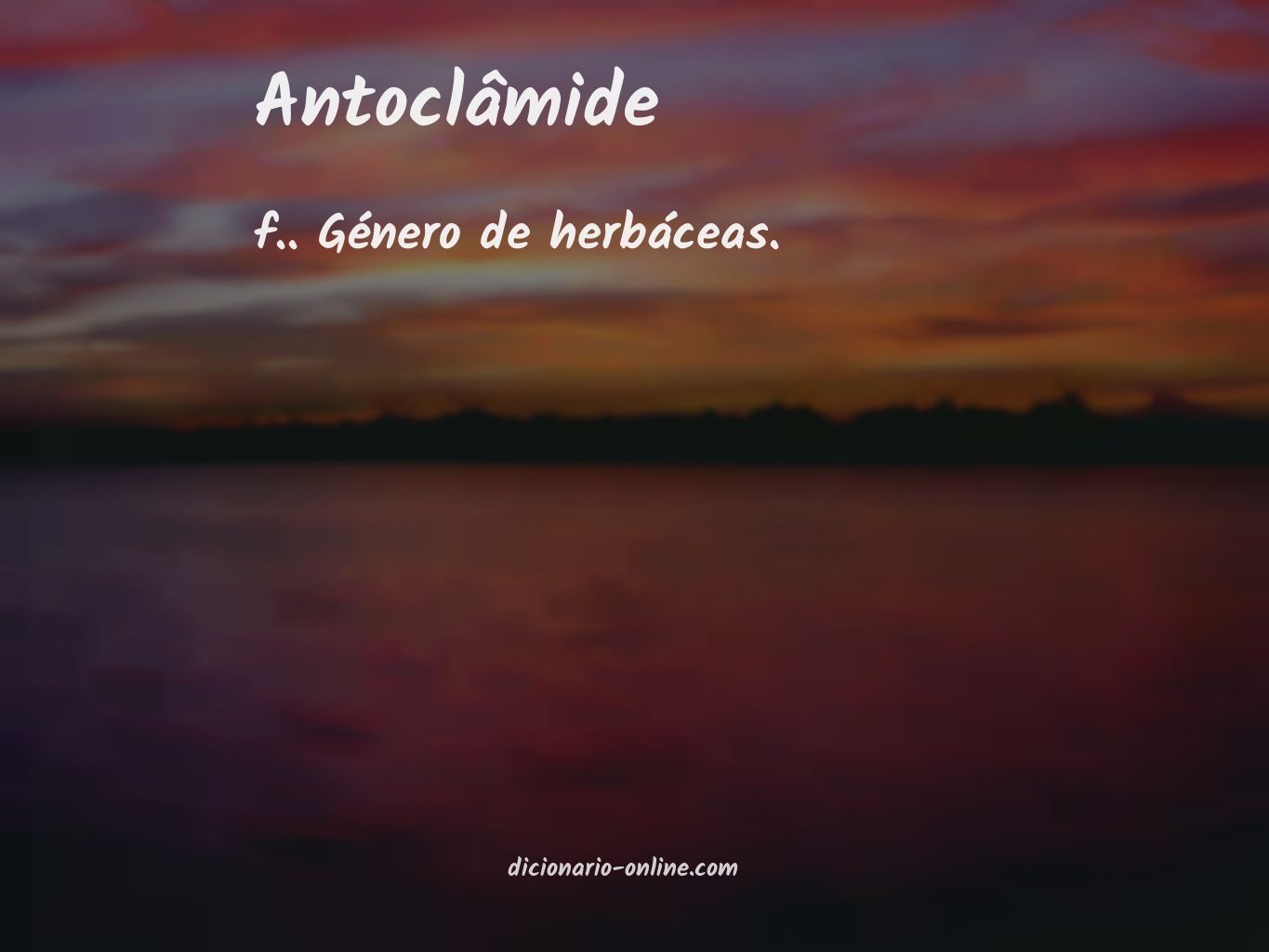 Significado de antoclâmide