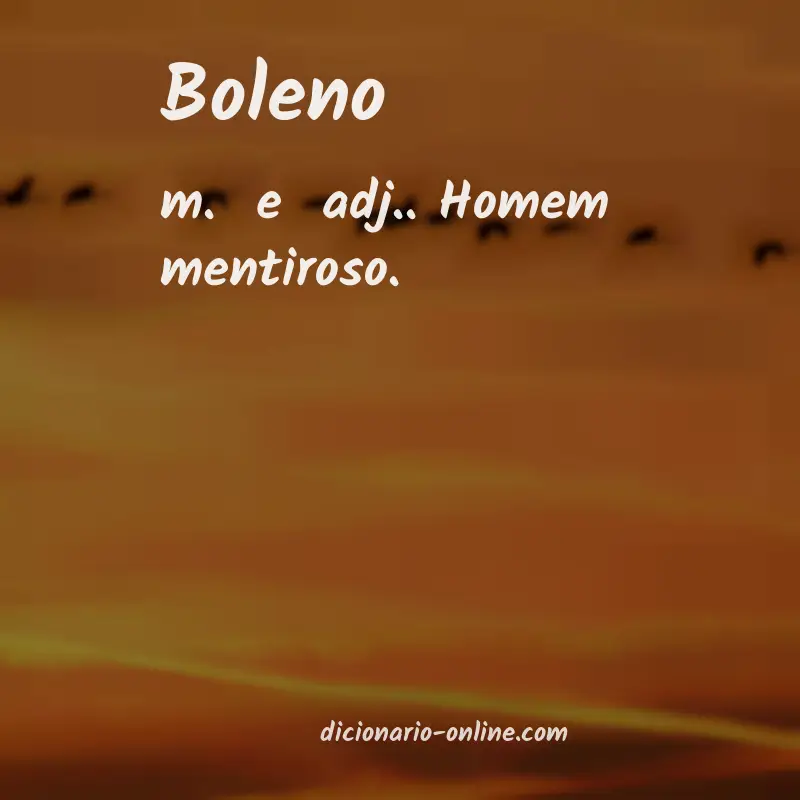 Significado de boleno