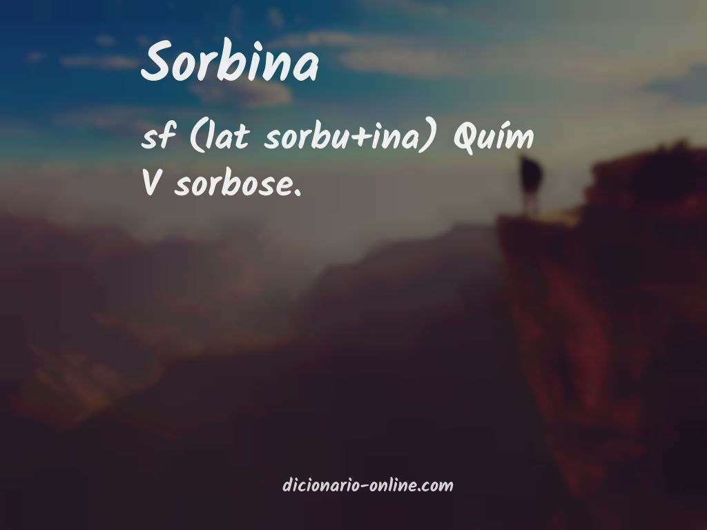 Significado de sorbina