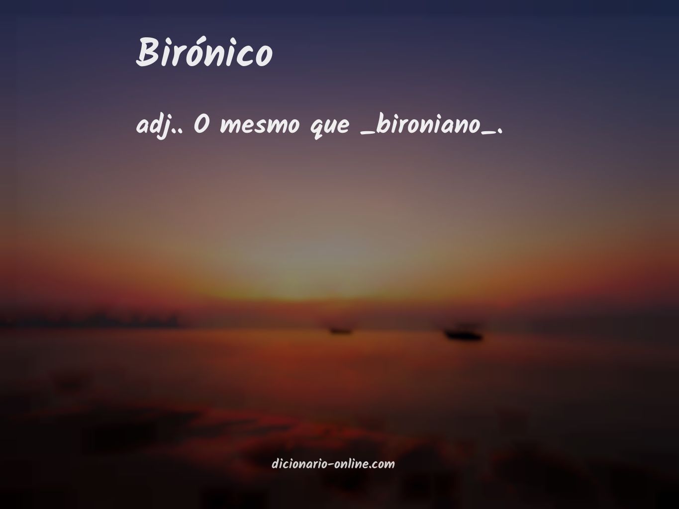 Significado de birónico