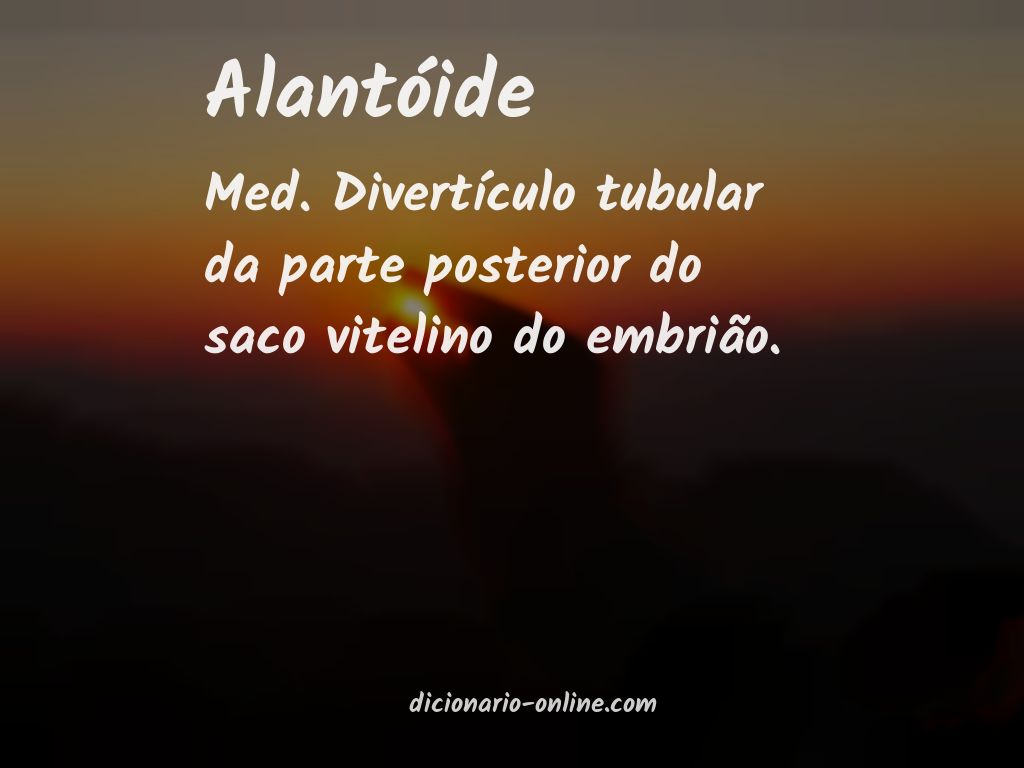 Significado de alantóide