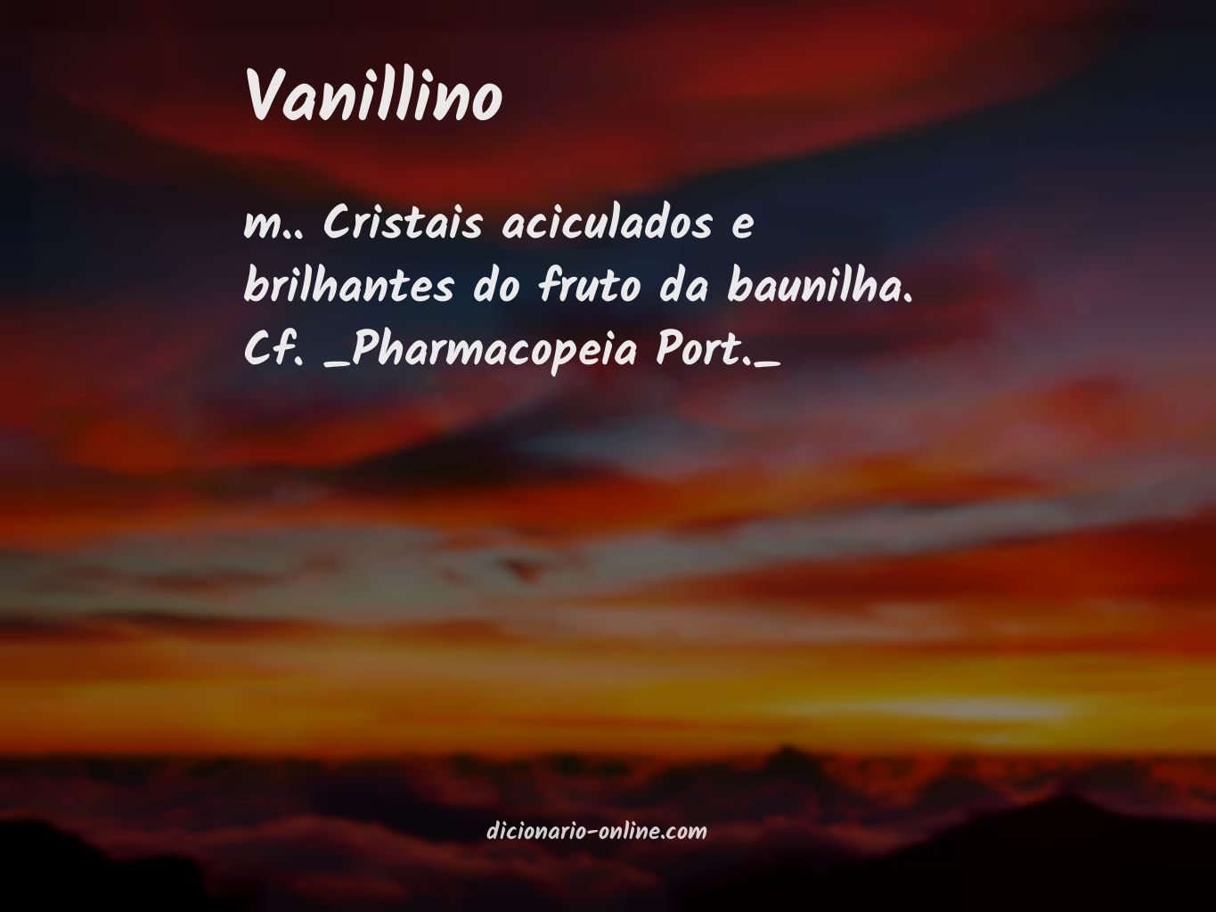 Significado de vanillino